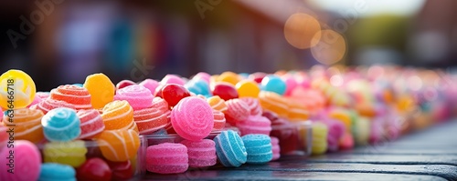 Unique colorful candy