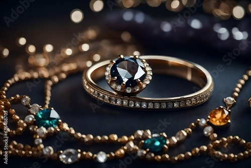 a piece of jewelry, like a diamond ring or a beaded necklace. 