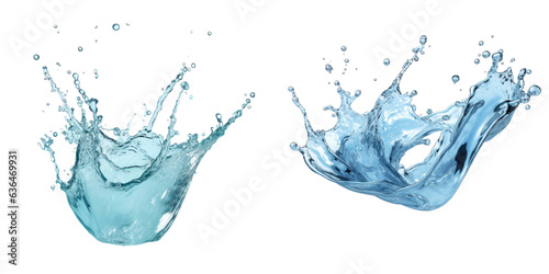 Isolated water splash with clipping path