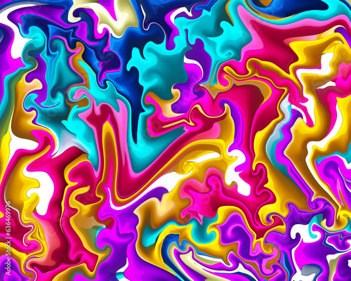Colorful realistic liquid background design