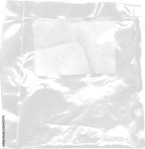 Billede på lærred plastic transparent cellophane bag, texture looks blank and shiny, plastic surfa