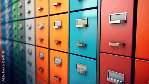 Secure and organized document storage with filing cabinets © Malika