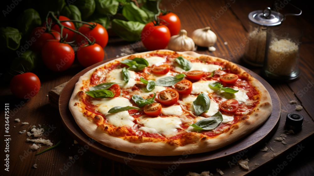 margherita pizza the ingredients and toppings as, Generative Ai