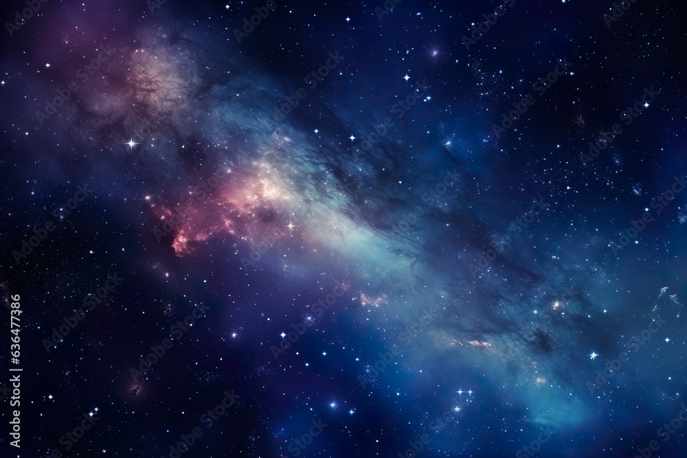 Night sky - Universe filled with stars, nebula and galaxy | Generative AI Night sky - Universe filled with stars, nebula and galaxy | Generative AI