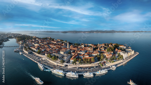 Fototapeta Naklejka Na Ścianę i Meble -  Top view of the Zadar, Croatia.