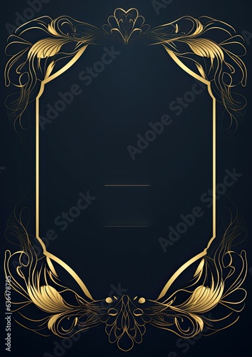 Personalize, Fill in the Blank, design Template Illustration and backgrounds for party and celebration printed invitations, posters, flyers, and banners, gala, black, gold, frame, elegant, wedding