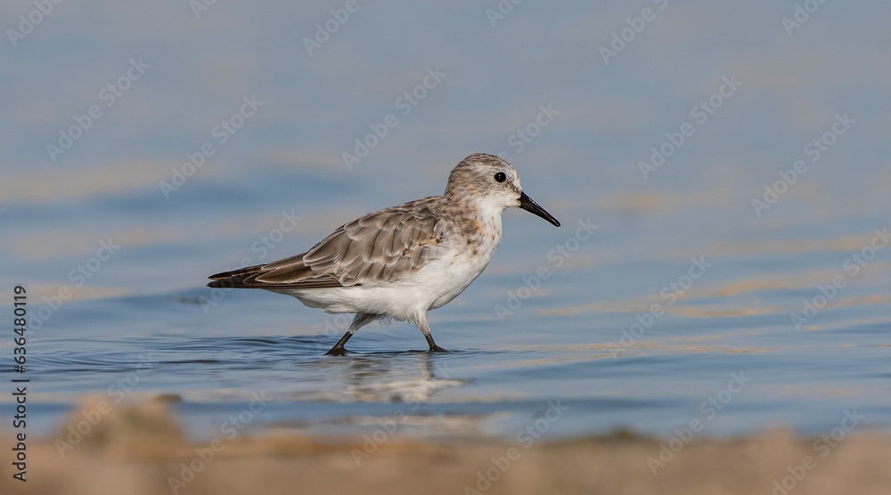 Little Stint (Calidris minuta) is a wetland bird that lives in the northern parts of the European and Asian continents. It feeds in swampy areas. Little Stint (Calidris minuta) is a wetland bird that lives in the northern parts of the European and Asian continents. It feeds in swampy areas.