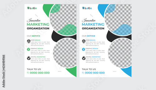Creative Business Marketing Flyer Design Template  (ID: 636484166)