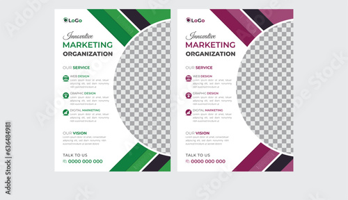 Creative Vector business flyer design for ads