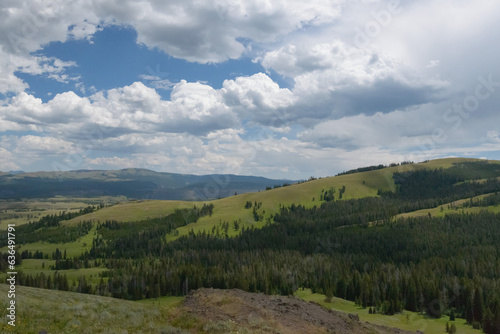 Fototapeta Naklejka Na Ścianę i Meble -  Yellowstone Mountaintop Views. July 2023.