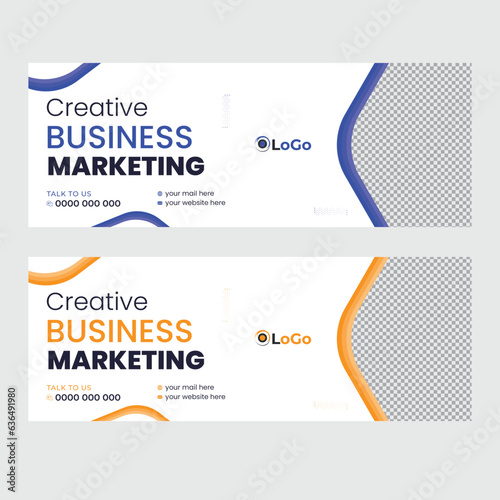 Creative Marketing Facebook cover design  (ID: 636491980)
