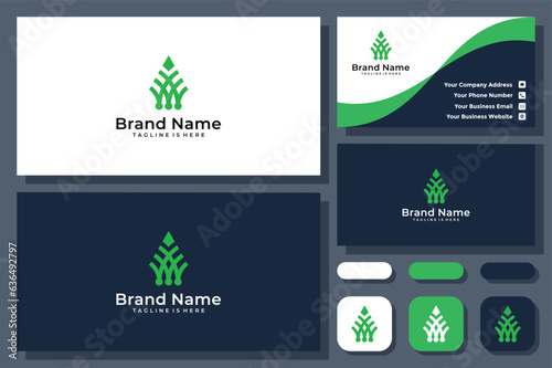 simple plant vector logo