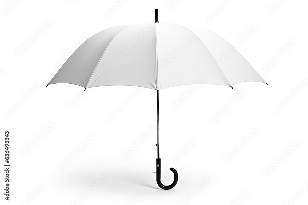 White Umbrella Isolated On White White Umbrella Isolated On White