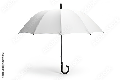 White Umbrella Isolated On White