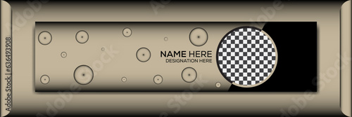 Creative and clean LinkedIn banner For use personal, With name designation and image
