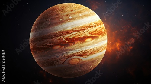 Jupiter Planet Isolated on Space