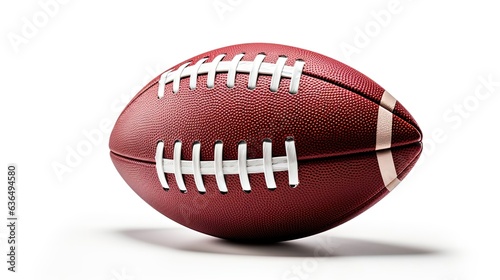 American Football Ball Isolated On White
