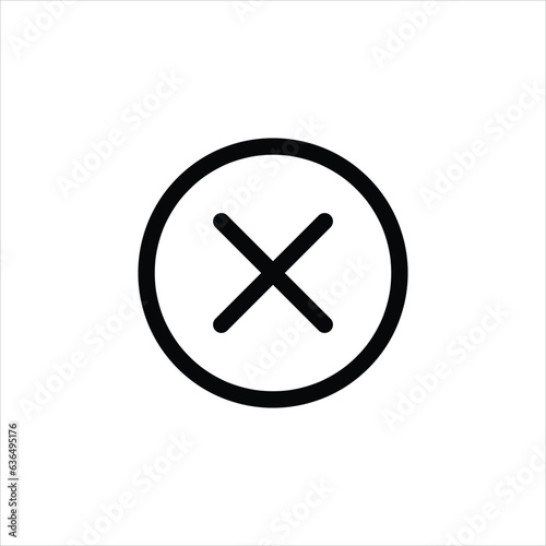 Free Download Cancel, delete, remove icon. Vector flat illustration on white background..eps - GFXLoad