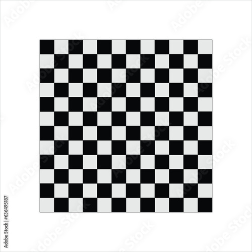 Chess board, seamless pattern. Vector flat illustration on white background..eps