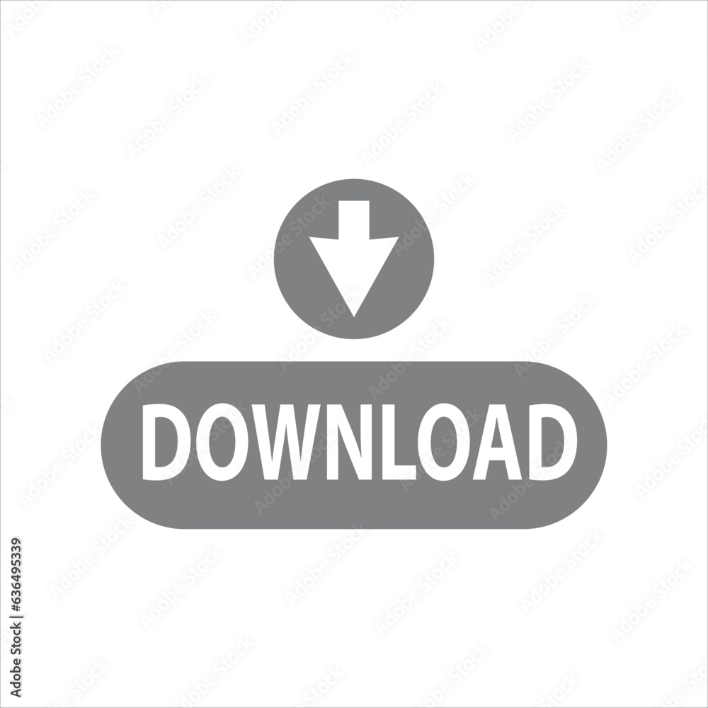 Download button template, banner, website element. flat illustration on white background. Download button template, banner, website element. flat illustration on white background.