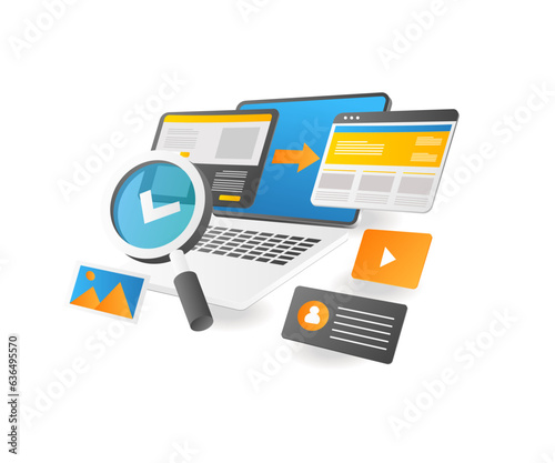 Creative informational blog article layout