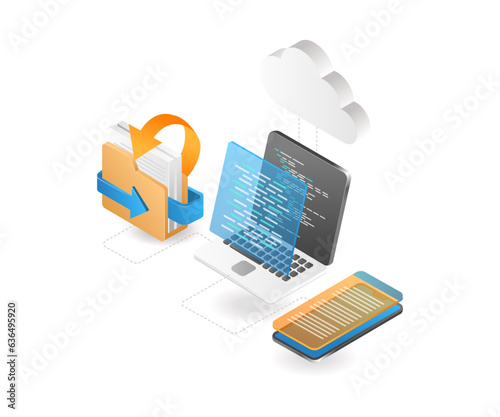 Process cloud server data