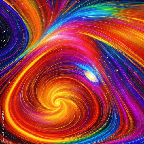 Abstract Galaxy colorful background style photo