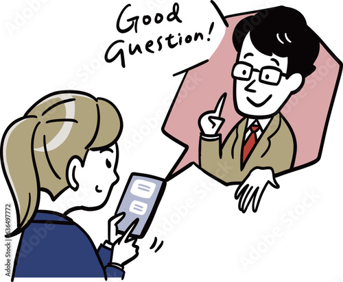 女子中学生とスマホの勉強法