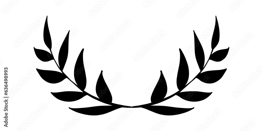 Obraz premium laurel wreaths and branches