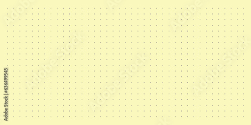 Vector Sheet of blank cream color notebook and dot grid paper background vector file