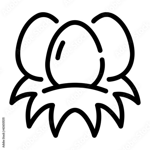 eggs Line Icon