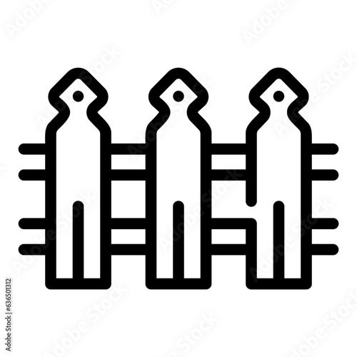 fences Line Icon