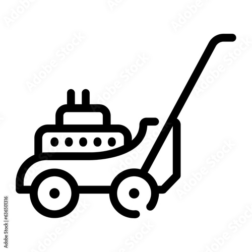 lawn mower Line Icon