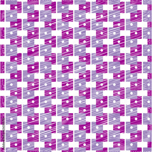 Purple Square Circle Box Allover Seamless Pattern Design Artwork