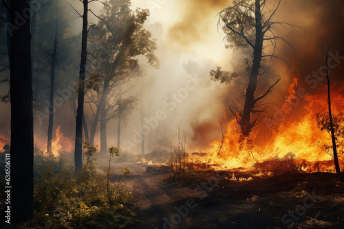 Forest fires all over the world (AI Generated)  © Djomas