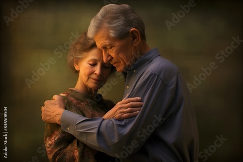 Couples of older with love