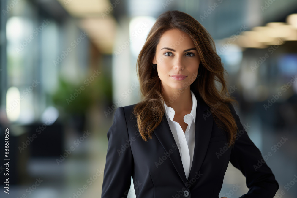 Determined and Confident Female Executive Leading the way in an Office Environment Determined and Confident Female Executive Leading the way in an Office Environment