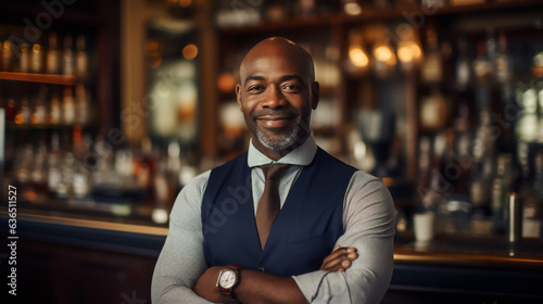 Portrait of a Successful Bar Owner - Generative Ai © Ai Inspire