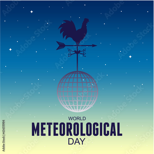 Vector Illustration on the theme World Meteorological Day