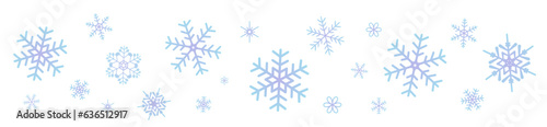 淡い青色のグラデーションの雪の結晶の背景イラスト ベクター素材 