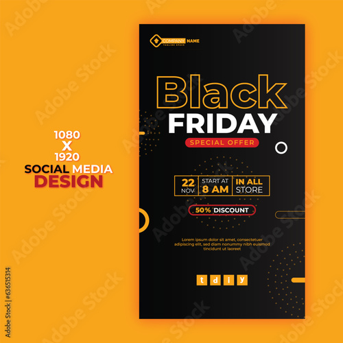 Vector black Friday sale promo, offer, discount post or banner design vector file
