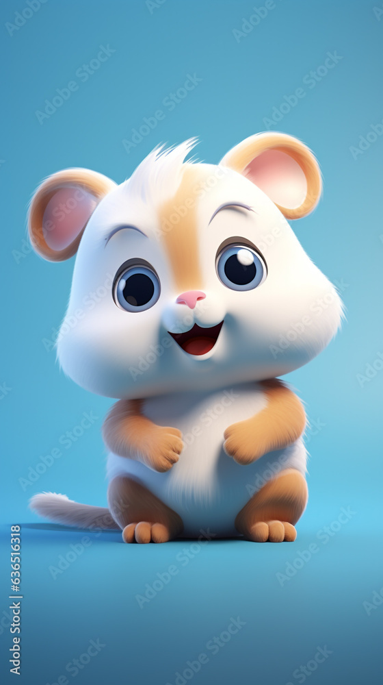3d illustration cartoon icon animal cute with Ai 3d illustration cartoon icon animal cute with Ai