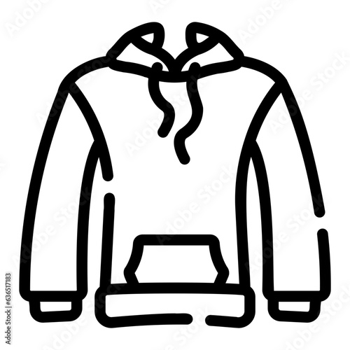 hoodie Line Icon