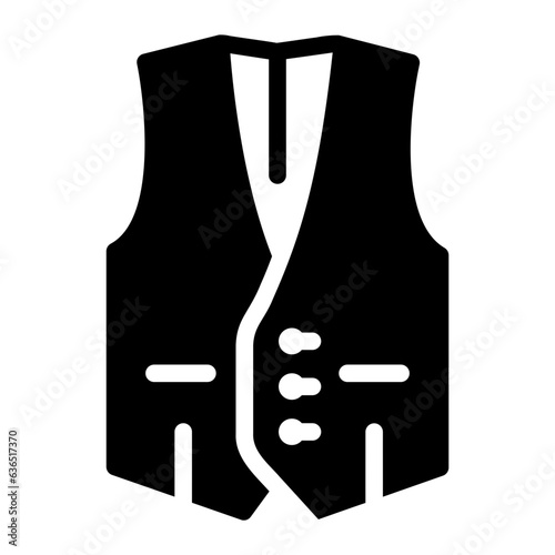 waistcoat Solid icon