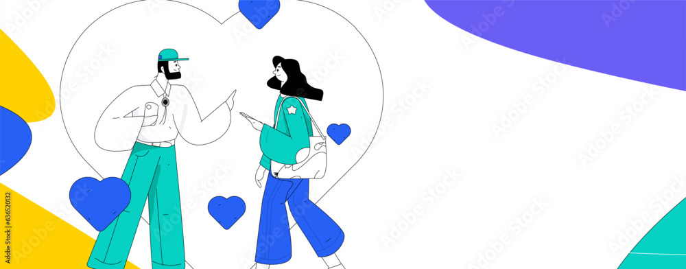 Happy Valentine's Day flat character vector concept operation hand drawn illustration
Happy Valentine's Day flat character vector concept operation hand drawn illustration