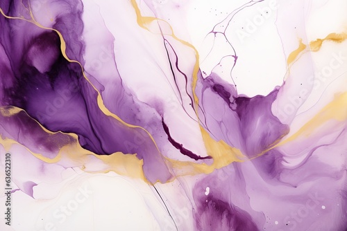 Marble Watercolor Painting Alcohol Resin Pour Background Design Wallpaper Invite Template 