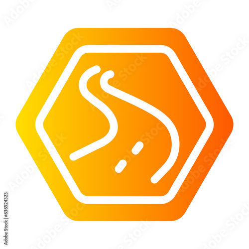 road Gradient icon