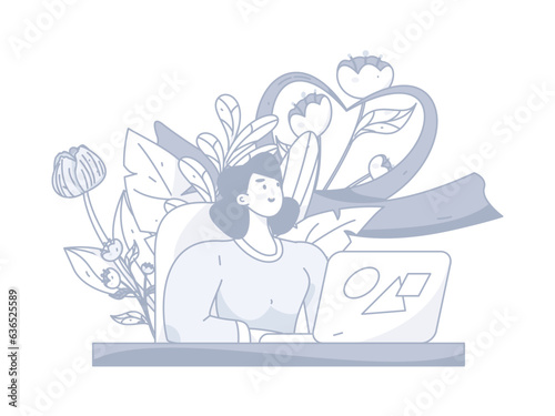 3.12 International Women's Day professional women flat character vector concept operation hand drawn illustration 