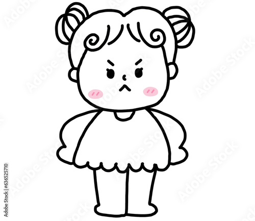 Fotografi little girl angry
