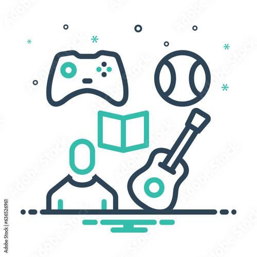 Mix icon for hobby 